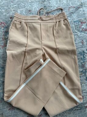 Woen's Casual Drawstring Pants in Beige - Brand Not Visible